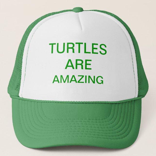 turtles are amazing trucker hat (Front)