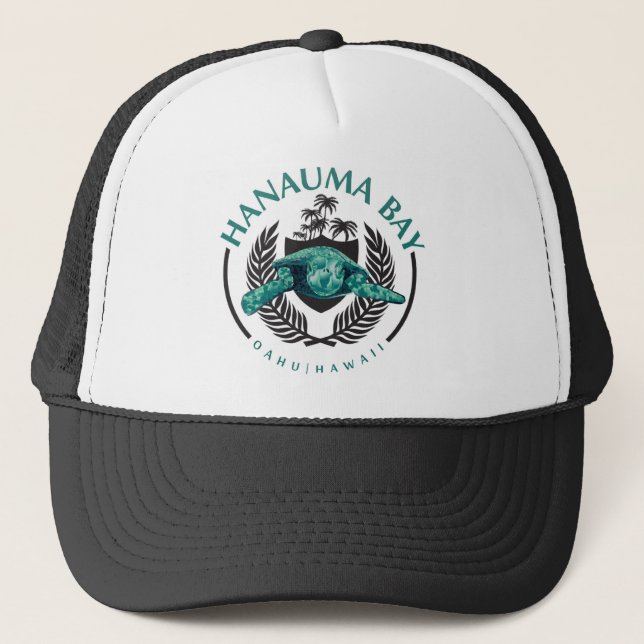 Turtles at Hanauma Bay Oahu Hawaii Trucker Hat (Front)