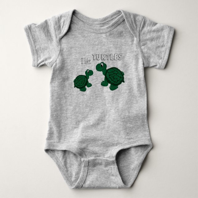 Turtles Baby Bodysuit (Front)