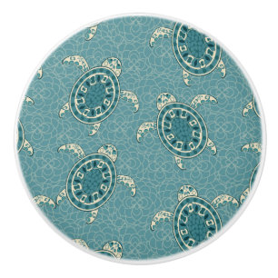 turtles background ceramic knob