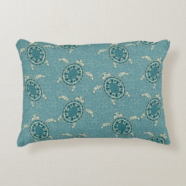turtles background decorative pillow (Front)