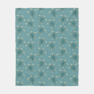 turtles background fleece blanket