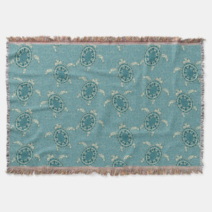 turtles background throw blanket