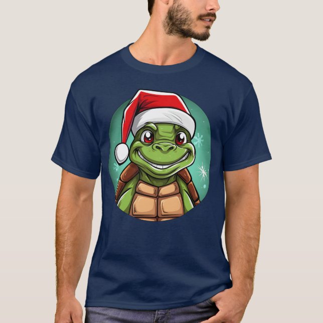 Turtles Christmas funny T-Shirt (Front)