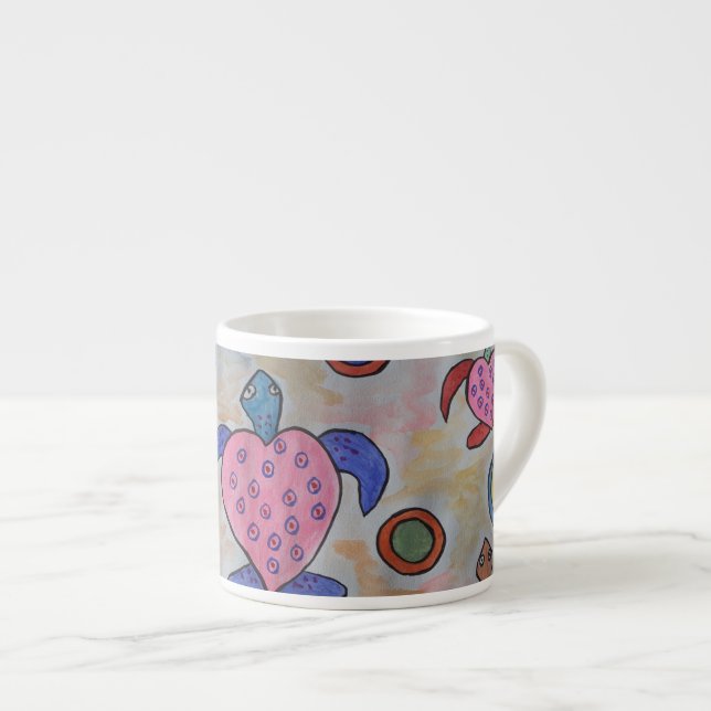 Turtles & Circles Espresso Cup (Front Right)