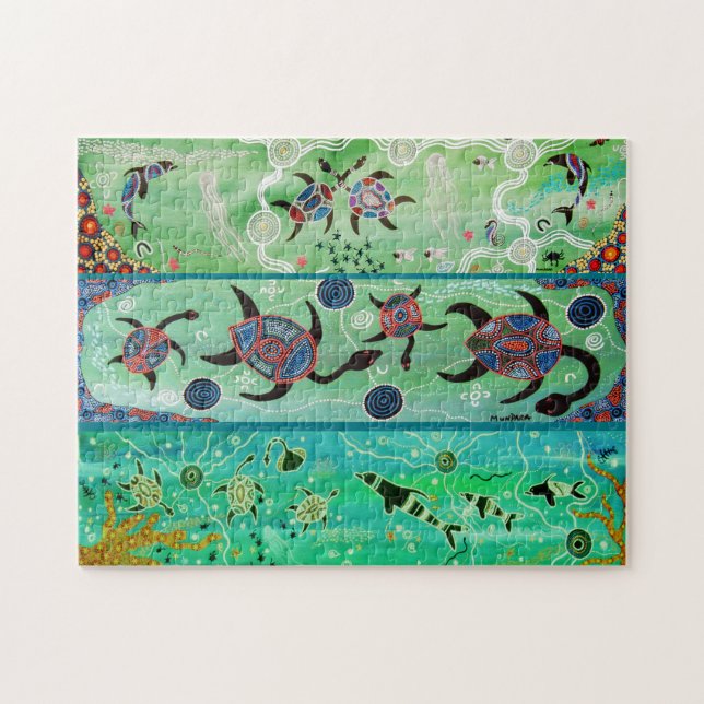Turtles & Dolphins Puzzle (Horizontal)