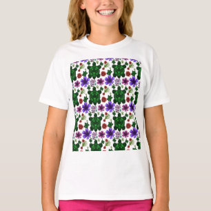 Turtles floral pattern T-Shirt