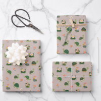 Turtles & Lily Pads on Light Brown
