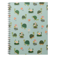 Turtles & Lily Pads on Pistachio Green