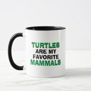 Turtles Mammals Coffee Monocots Biology Joke Funny Mug