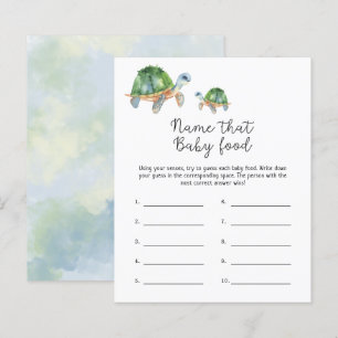 Turtles Name that baby Food shower game