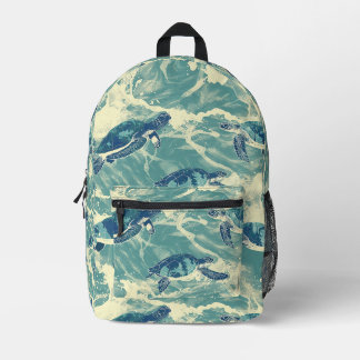 Turtles Ocean Harmony Printed Backpack