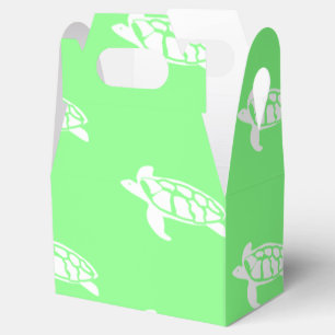 Turtles on Sea Green Favor Box