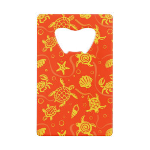 Turtles Pattern Credit Card Bottle Opener