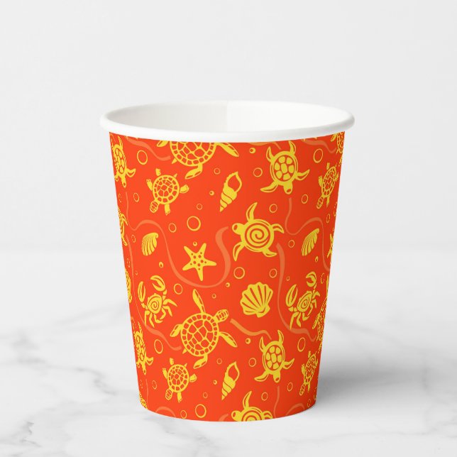 Turtles Pattern Paper Cups (Left)
