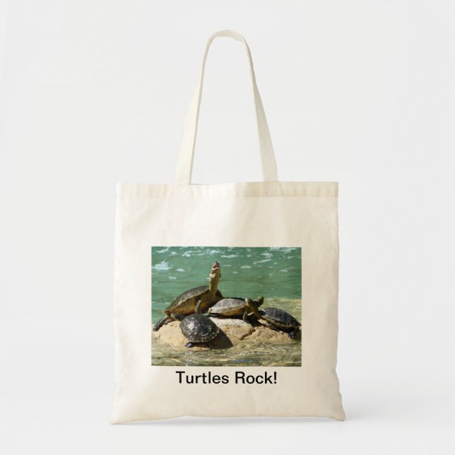 Turtles Rock! Tote Bag (Front)