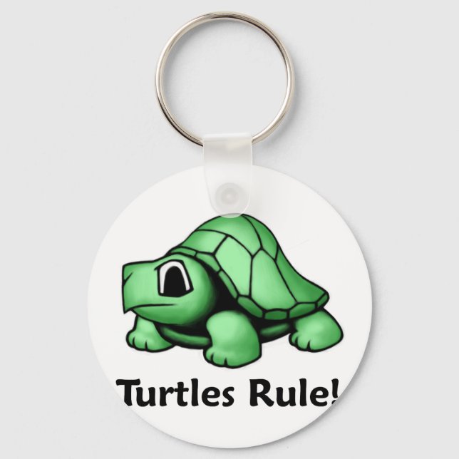 Turtles Rule! Keychain (Front)