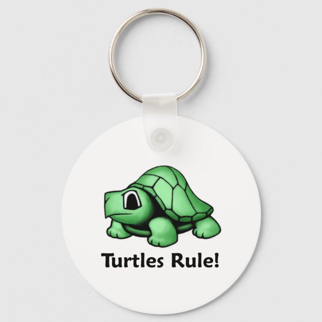 Turtles Rule! Keychain (Front)
