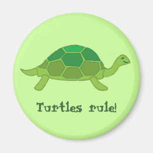 Turtles rule! magnet