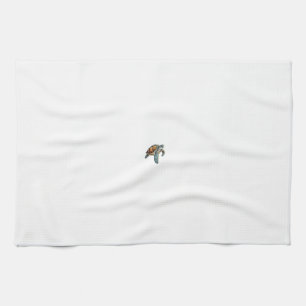 Turtles Underwater Design For Divers Kitchen Towel