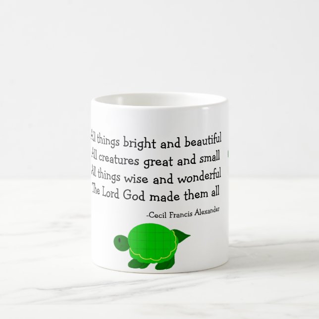 Turtles with Inspirational Quote Coffee Mug (Center)