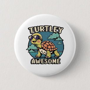 Turtley Awesome  2 Inch Round Button