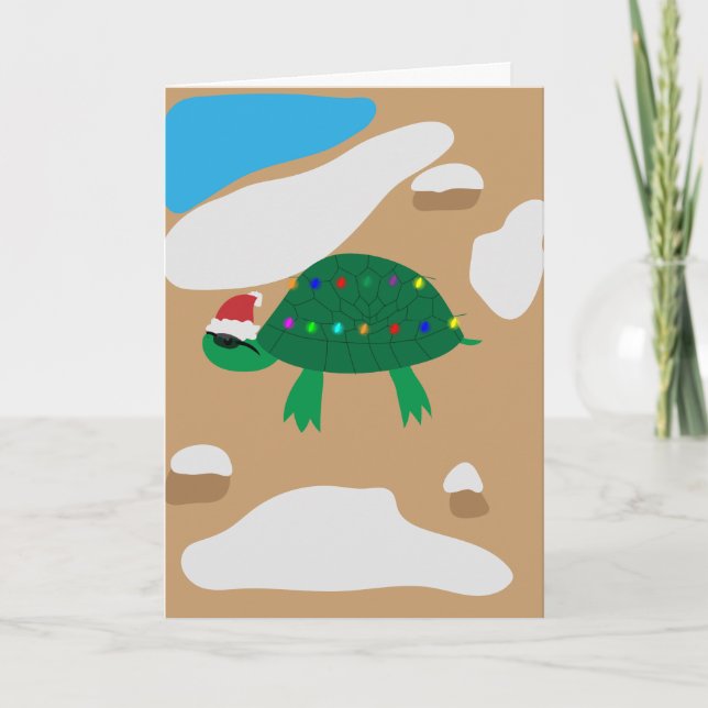 Turtley Awesome Christmas Holiday Card (Front)