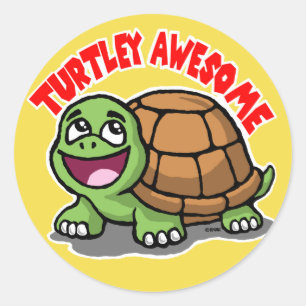 Turtley Awesome Classic Round Sticker
