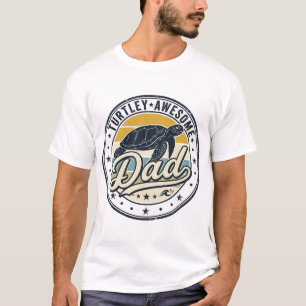 Turtley Awesome Dad Vintage Turtle Shirt Design_1