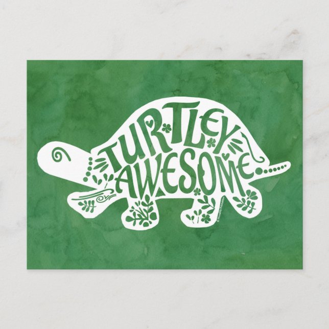Turtley Awesome Postcard (Front)
