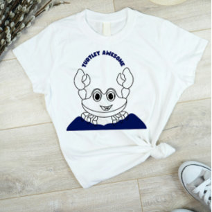 Turtley Awesome ! T-shirt Design Turtle Cute