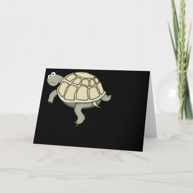 Turtley awesome turtle happy birthday card! card (Front)