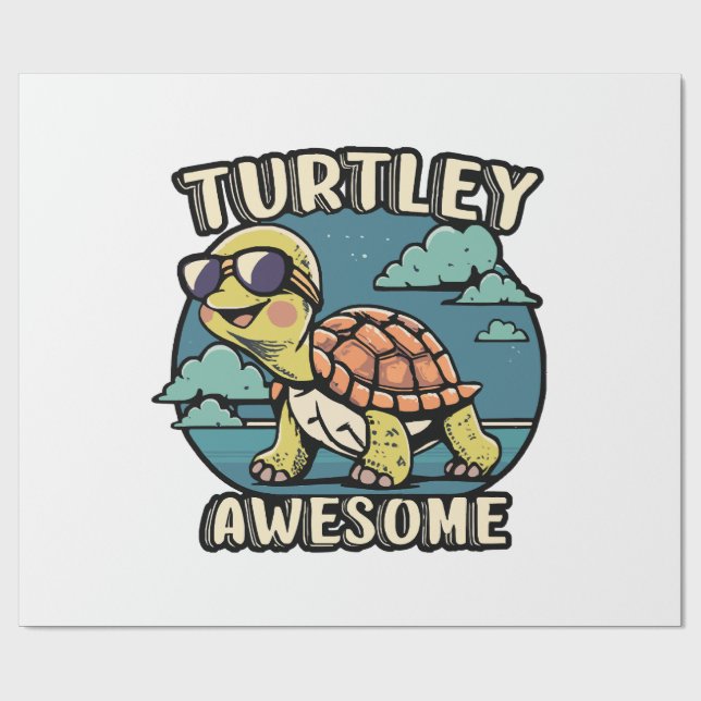 Turtley Awesome  Wrapping Paper (Flat)