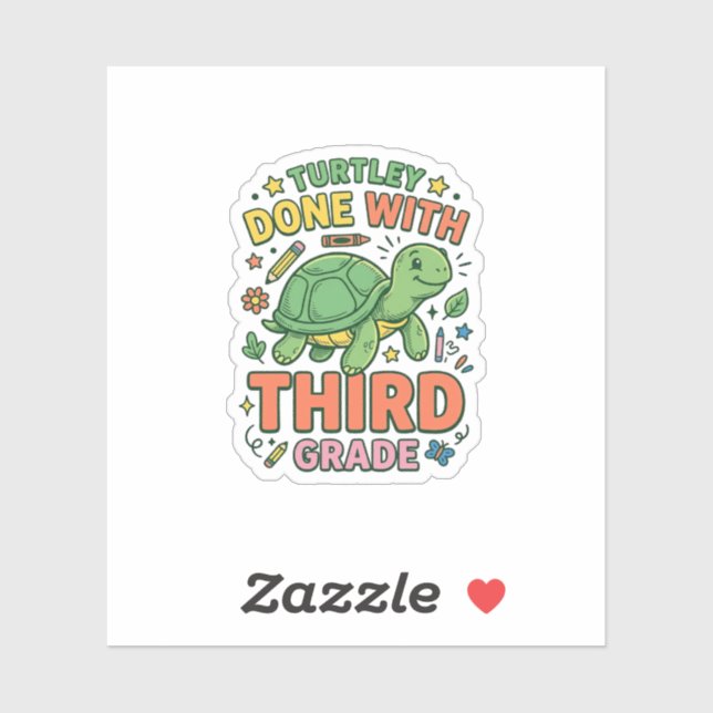 Turtley Done With Third Grade Turtle School Shirt_ (Sheet)