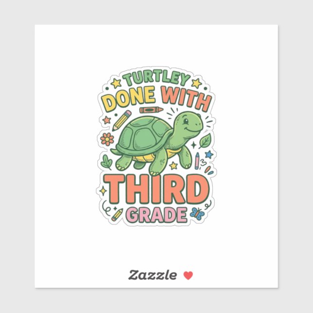 Turtley Done With Third Grade Turtle School Shirt_ (Sheet)