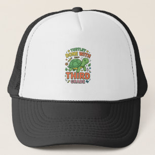 Turtley Done With Third Grade Turtle School Shirt_ Trucker Hat
