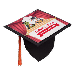"Turtley Wise: A Graduation Owl-stravaganza!" Cap Topper