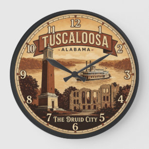 Tuscaloosa Alabama Large Clock