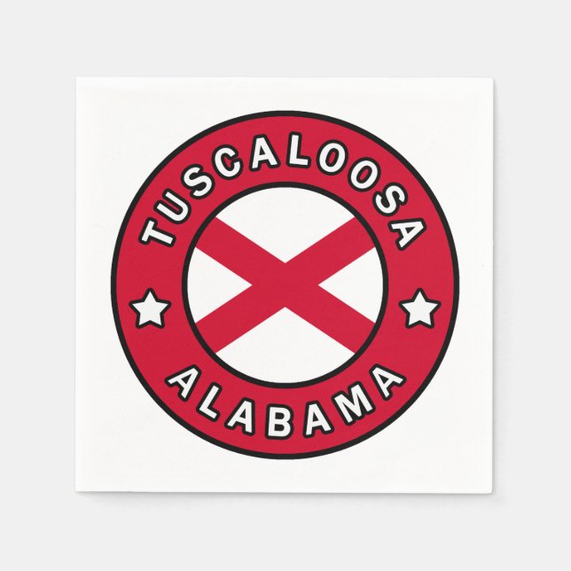 Tuscaloosa Alabama Napkin (Front)