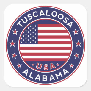 Tuscaloosa, Alabama Square Sticker