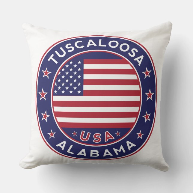 Tuscaloosa, Alabama Throw Pillow (Front)