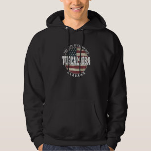 Tuscaloosa Alabama Vintage American flag Hoodie