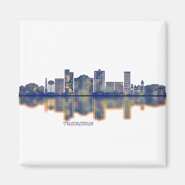 Tuscaloosa Skyline Magnet (Front)