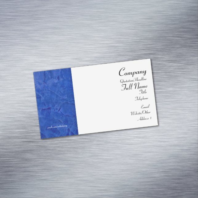 Tuscan Blue Magnetic Business Cards (In Situ)