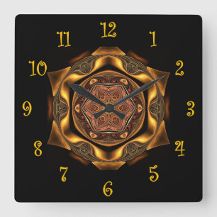 Tuscan Colours ~ Beautiful Exotic & Mysterious ~ Square Wall Clock