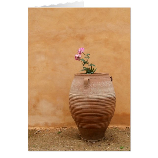 Tuscan Flower Pot Card (Front)