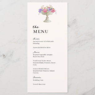 Tuscan Garden Urn Wedding Wedding Dinner Menu