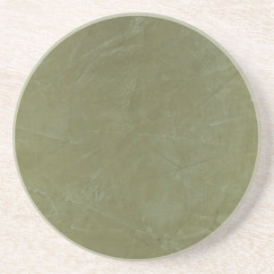 Tuscan Green Faux Finish Coaster