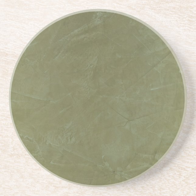 Tuscan Green Faux Finish Coaster (Front)