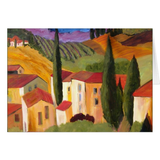 Tuscan Hillside by Artist Therese Fowler-Bailey (Front Horizontal)